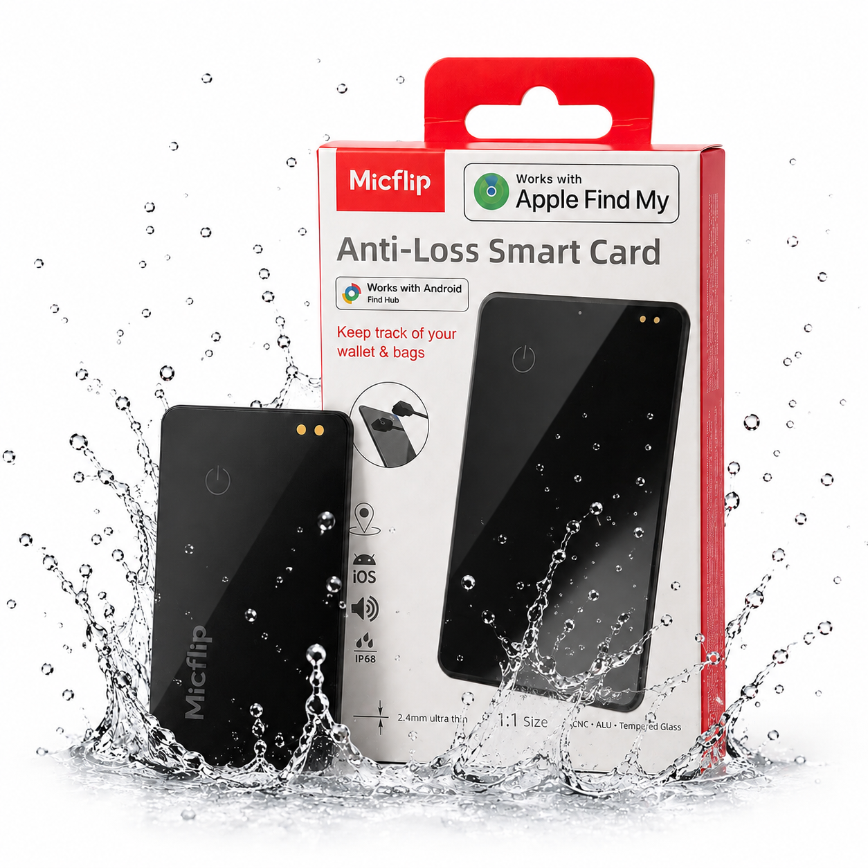 Tarjeta Rastreadora Micflip Premium compatible con iOS & Android